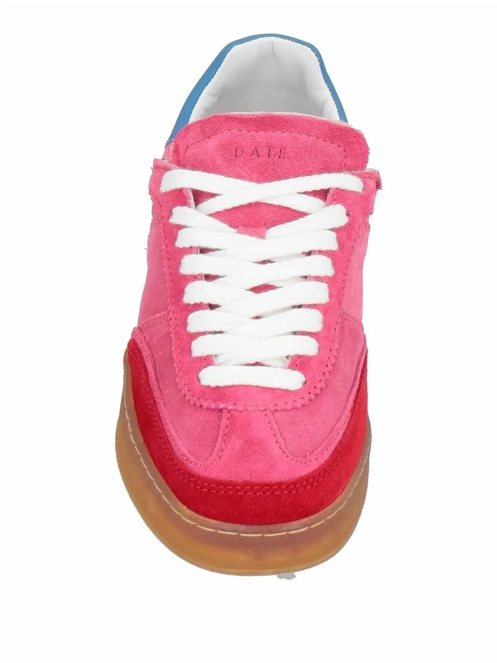 DATE Pink Suede Lace-Up Sneakers